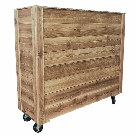 EJOY 40'' x 36'' x 12'' Wood Planter Box w/ Wheels RCWPlanterBox_40x36x12